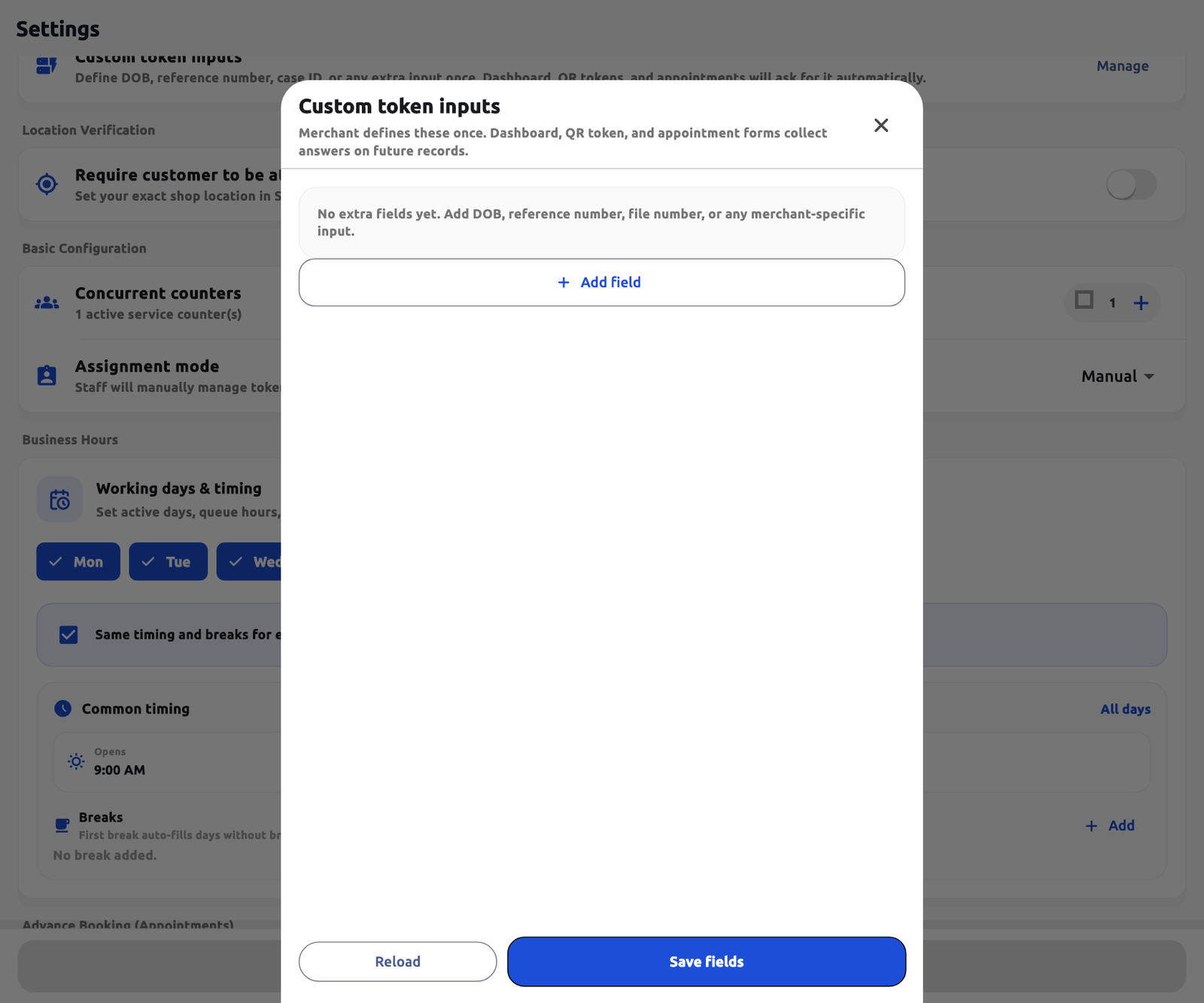 Owner-defined form fields