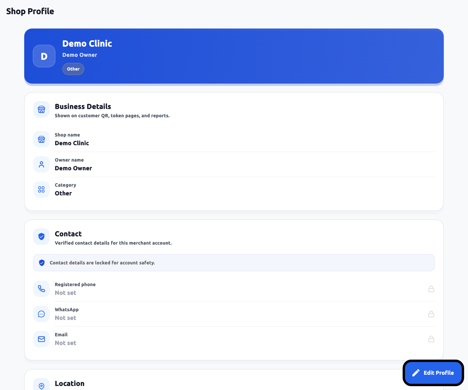 Business profile