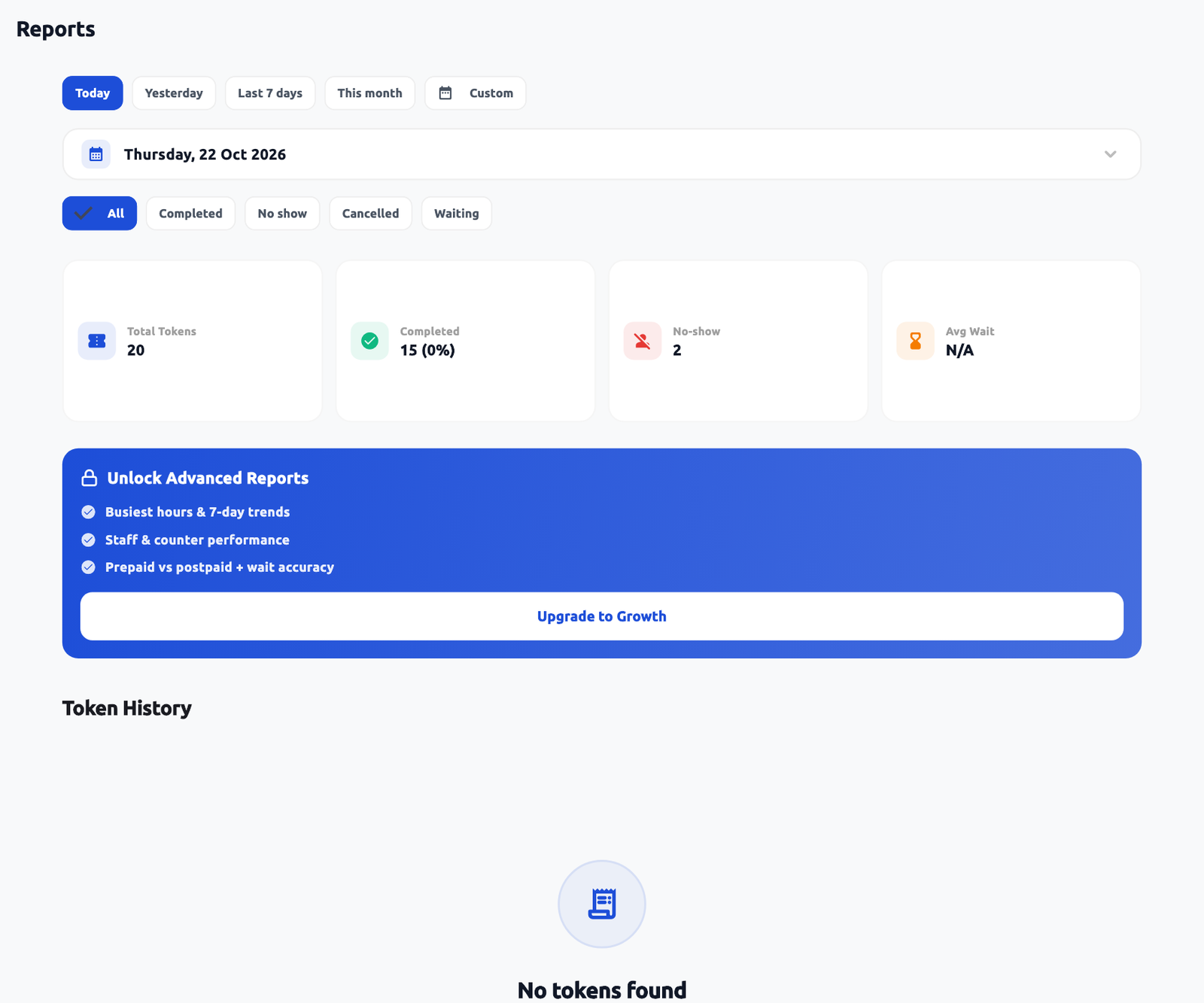 Report filters and plan-dependent blocks